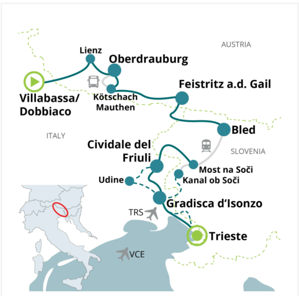 Tour in bici Dolomiti - Trieste